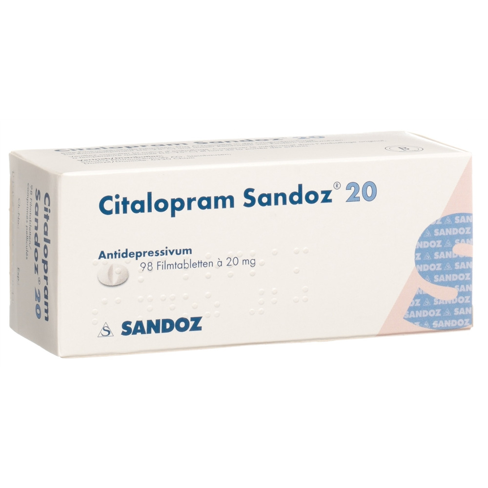 CITALOPRAM Sandoz cpr pell 20 mg 98 pce