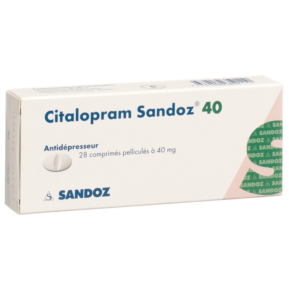 CITALOPRAM Sandoz cpr pell 40 mg 28 pce