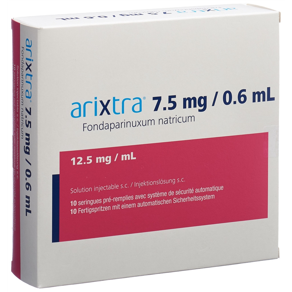 ARIXTRA sol inj 7.5 mg/0.6ml 10 ser pré 0.6 ml