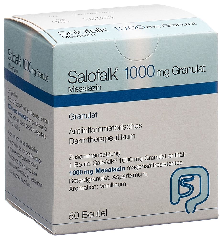 SALOFALK gran 1000 mg sach 50 pce