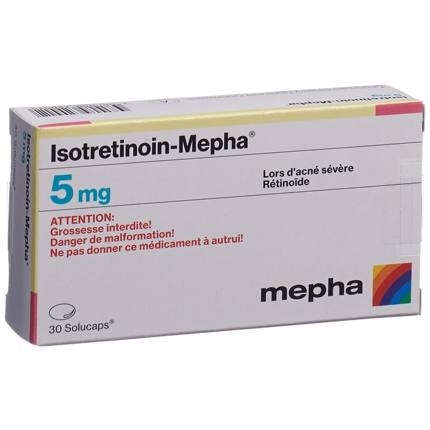 ISOTRETINOIN Mepha caps moll 5 mg 30 pce