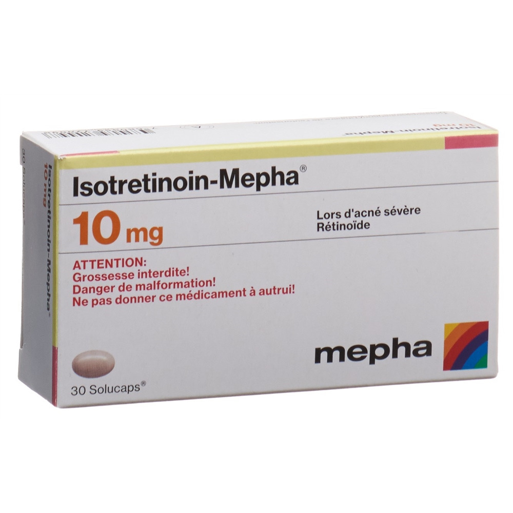 ISOTRETINOIN Mepha caps moll 10 mg 100 pce