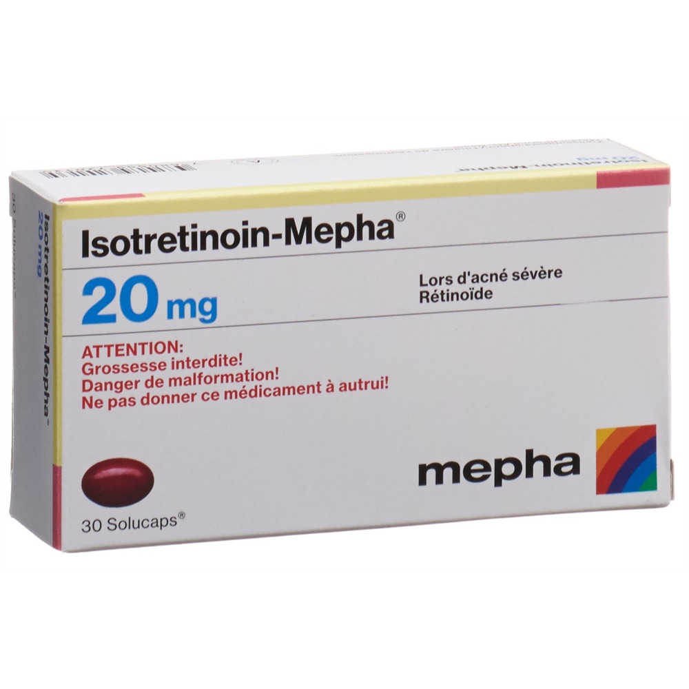 ISOTRETINOIN Mepha caps moll 20 mg 100 pce