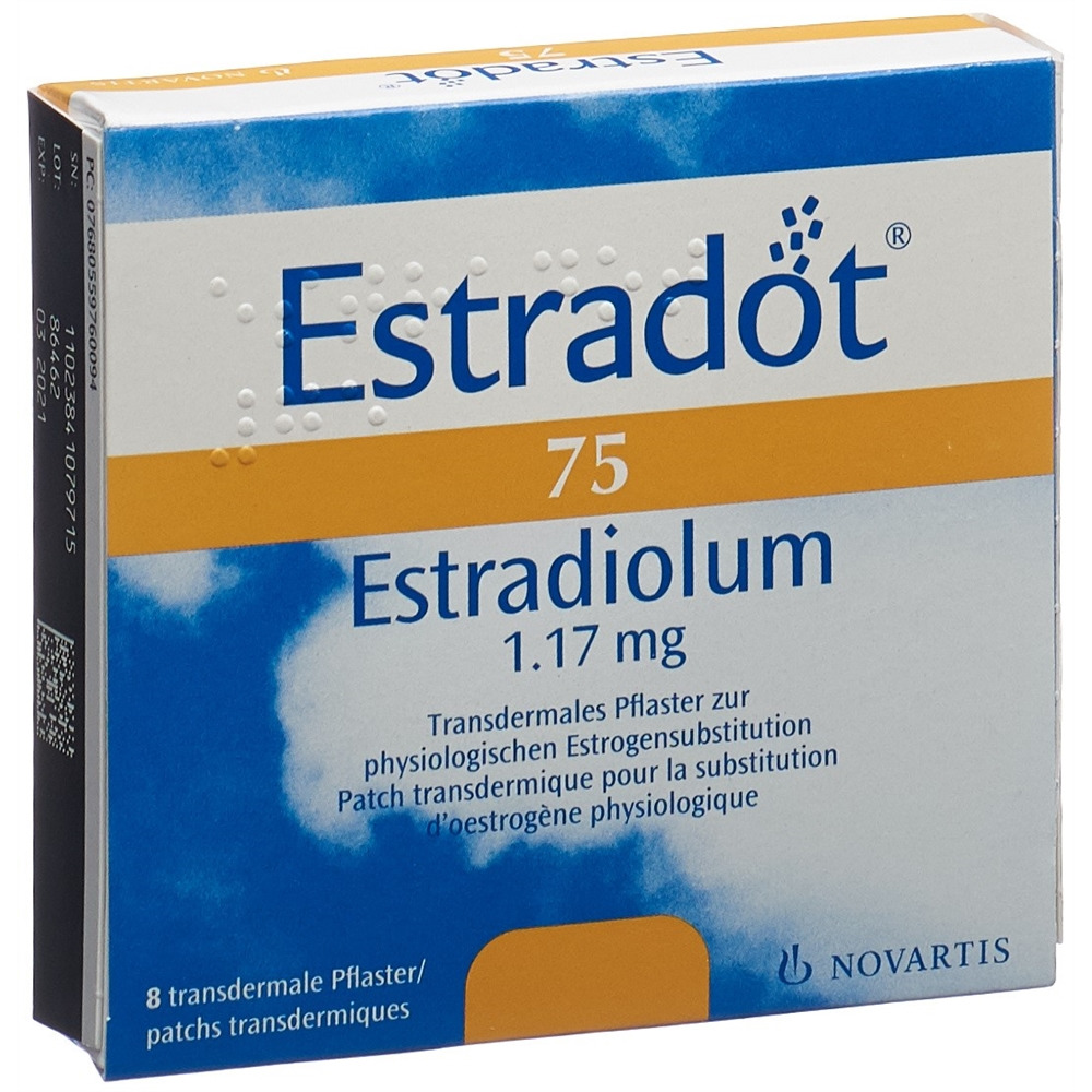 ESTRADOT patch mat 75 mcg/24h 8 pce