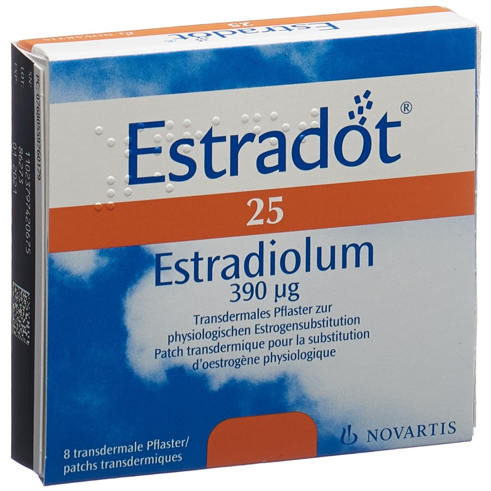 ESTRADOT patch mat 25 mcg/24h 8 pce