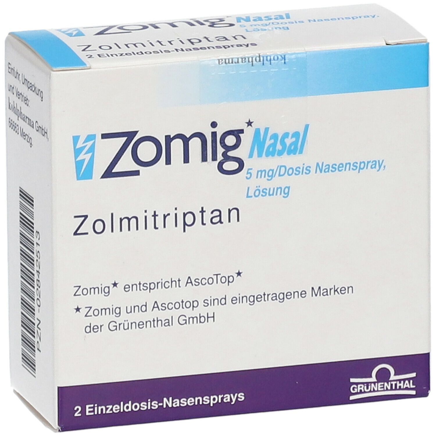 Zomig nasal 2.5 mg, Nasenspray