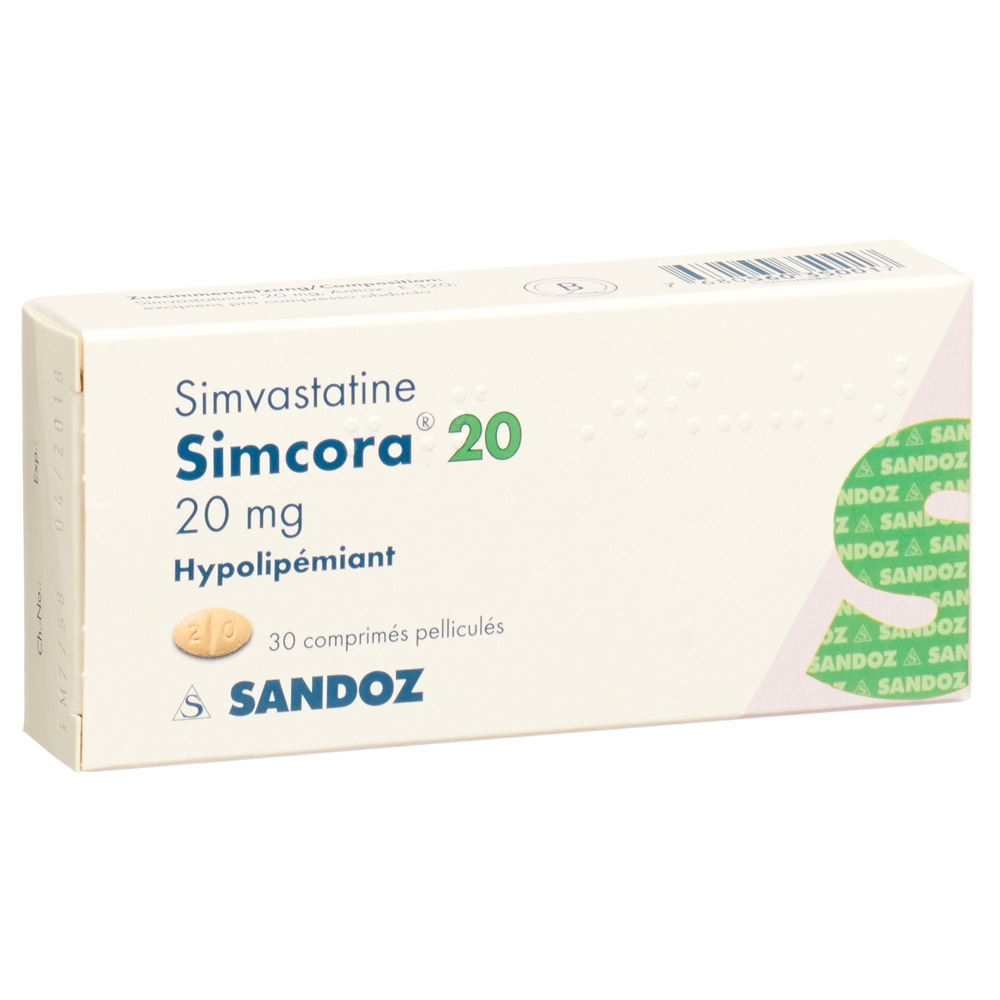 SIMCORA cpr pell 20 mg 30 pce