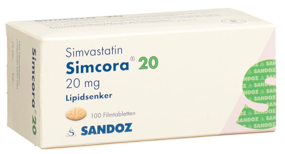 SIMCORA cpr pell 20 mg 100 pce