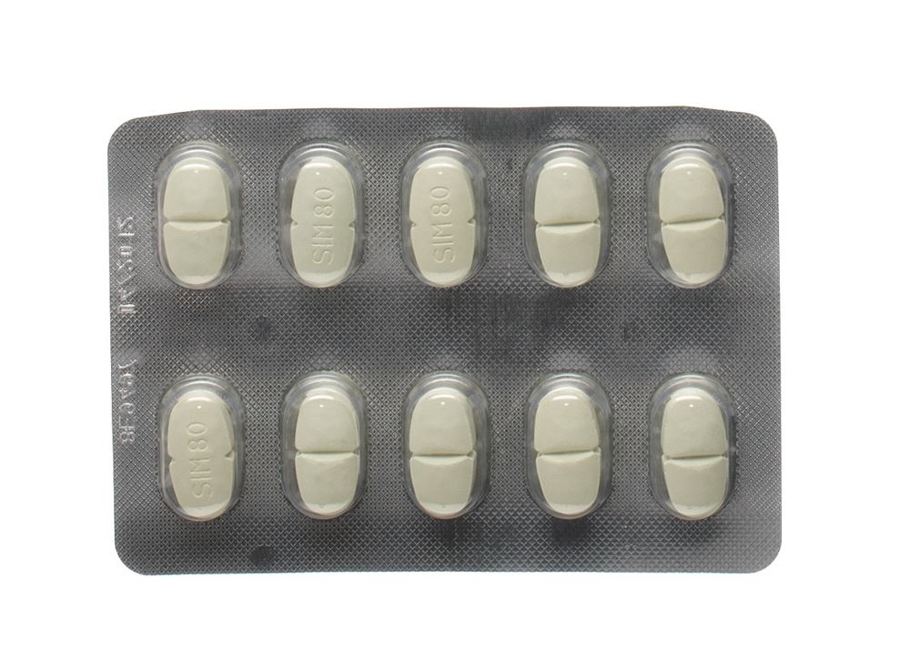 SIMCORA cpr pell 80 mg 100 pce