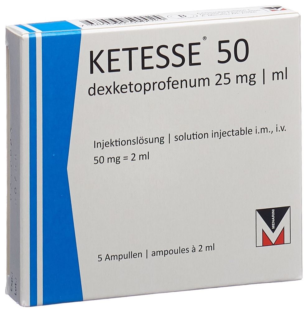 KETESSE sol inj 50 mg/2ml 5 amp 2 ml