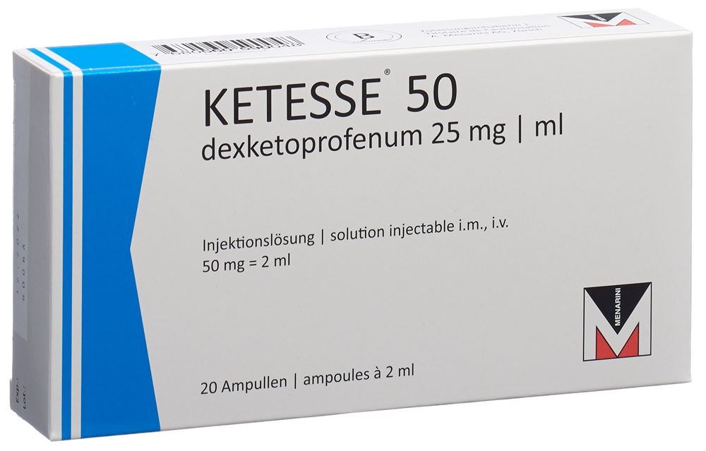 KETESSE sol inj 50 mg/2ml 20 amp 2 ml