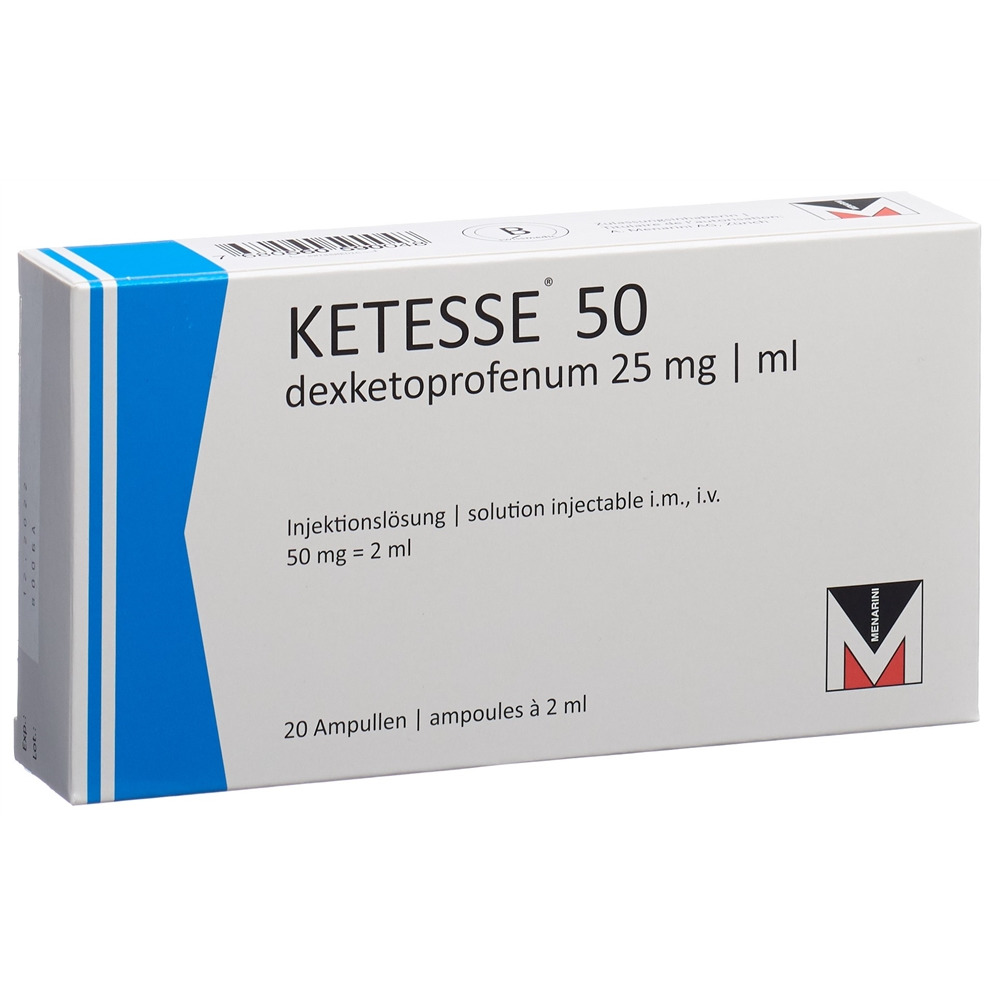 KETESSE sol inj 50 mg/2ml 20 amp 2 ml