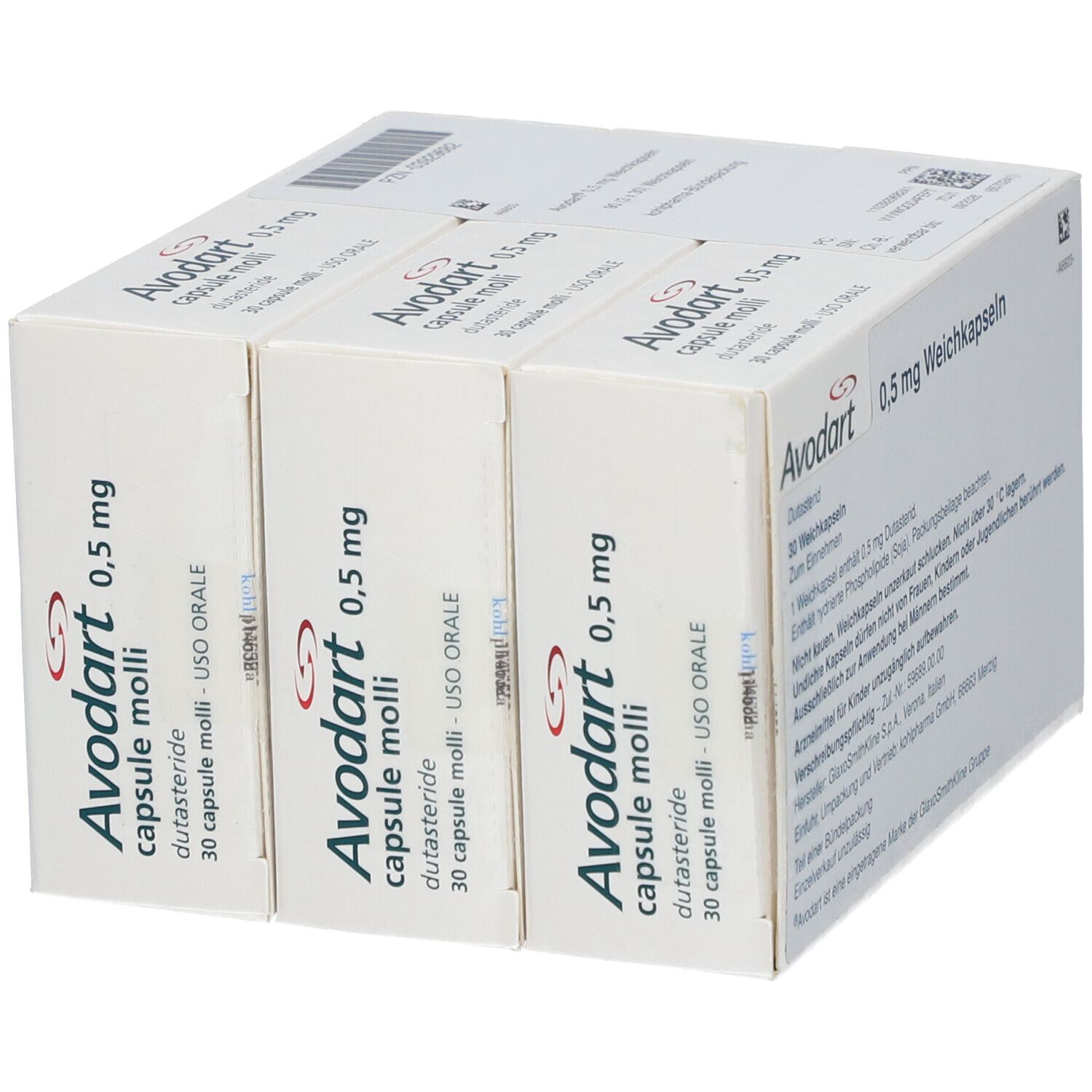 Avodart, Weichgelatinekapseln