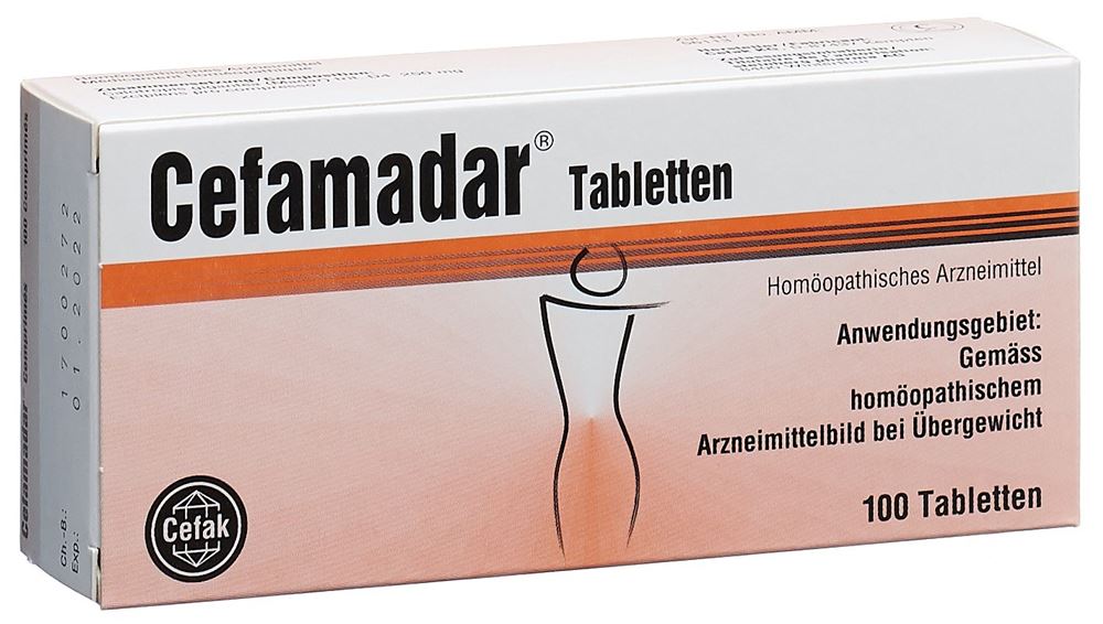 Cefamadar, Tabletten