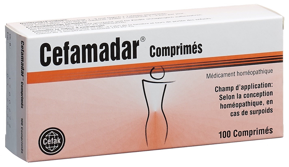 Cefamadar, Tabletten