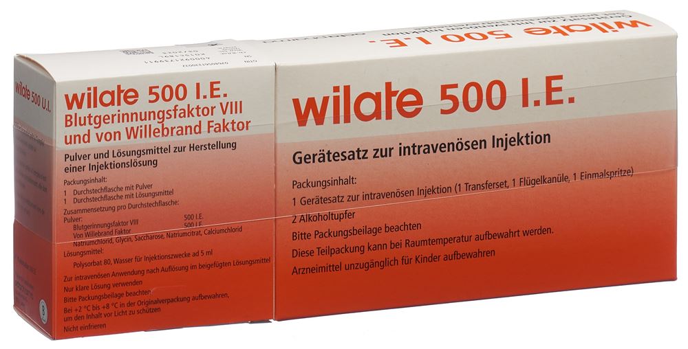 WILATE subst sèche 500 UI c solv flac