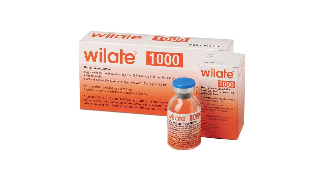 Wilate 1000 I.E., Pulver und Lösungsmittel zur Herstellung einer Injektionslösung