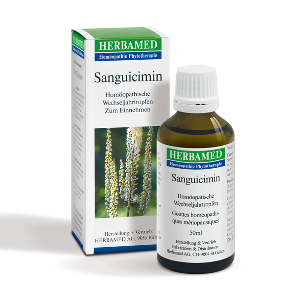 Sanguicimin, homöopathische Wechseljahrtropfen
