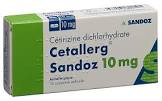 CETALLERG Sandoz cpr pell 10 mg 30 pce