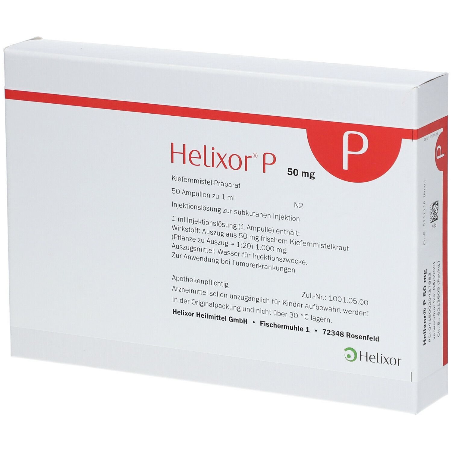 Helixor P 50 mg, Injektionslösung (s.c.)