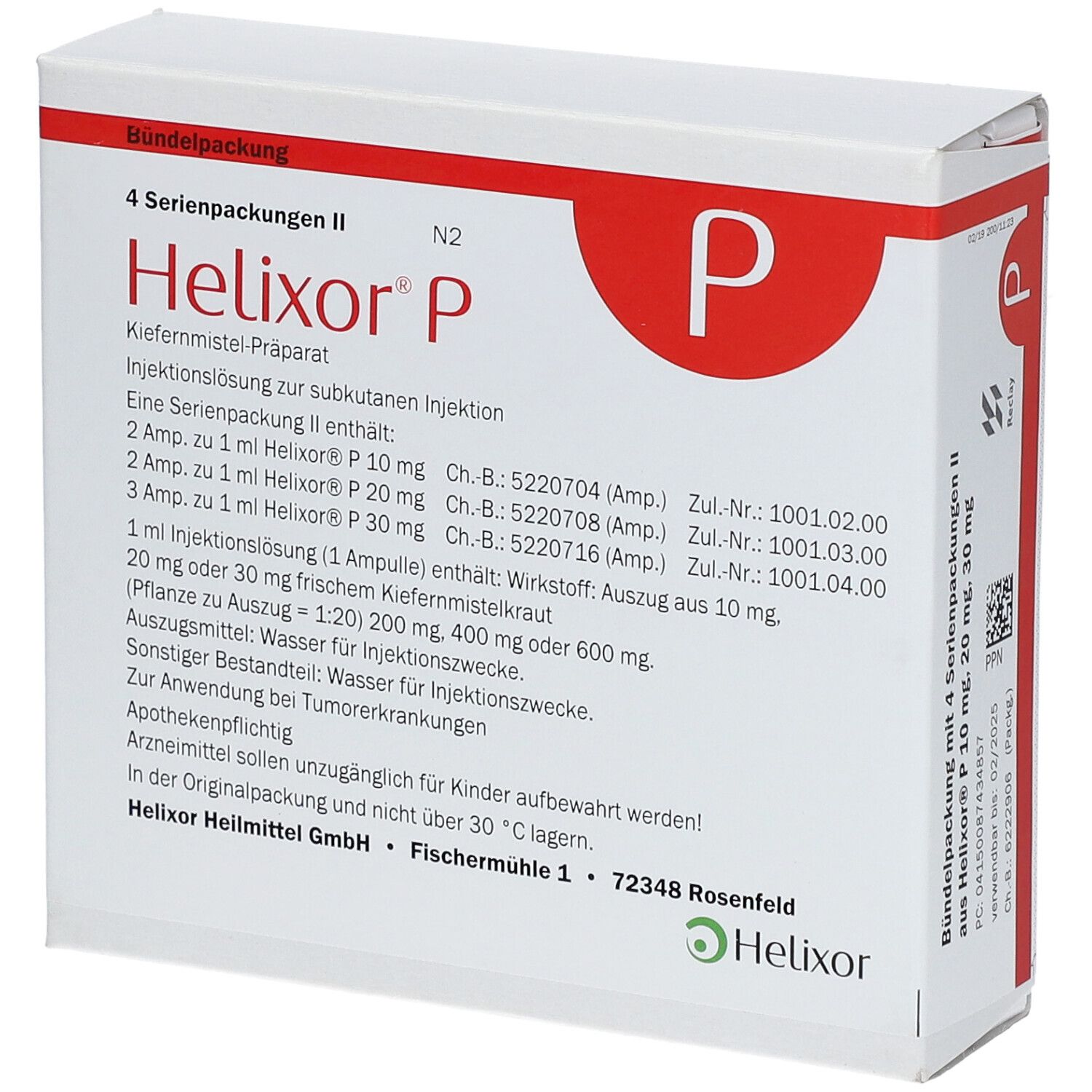 Helixor P 10 mg, Injektionslösung (s.c.)