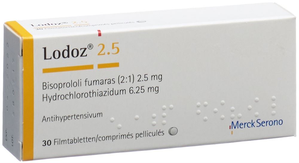 LODOZ 2.5 cpr pell 2.5/6.25mg 30 pce