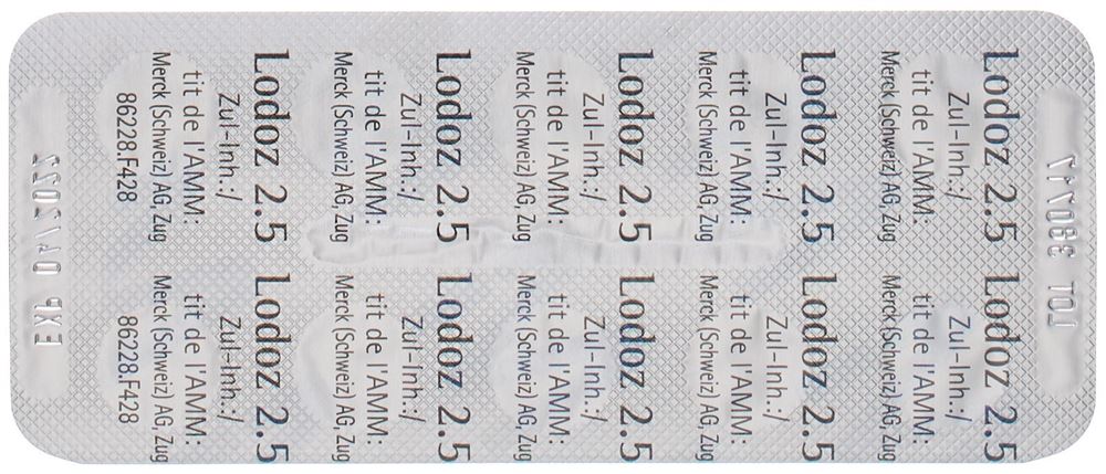 LODOZ 2.5 cpr pell 2.5/6.25mg 30 pce