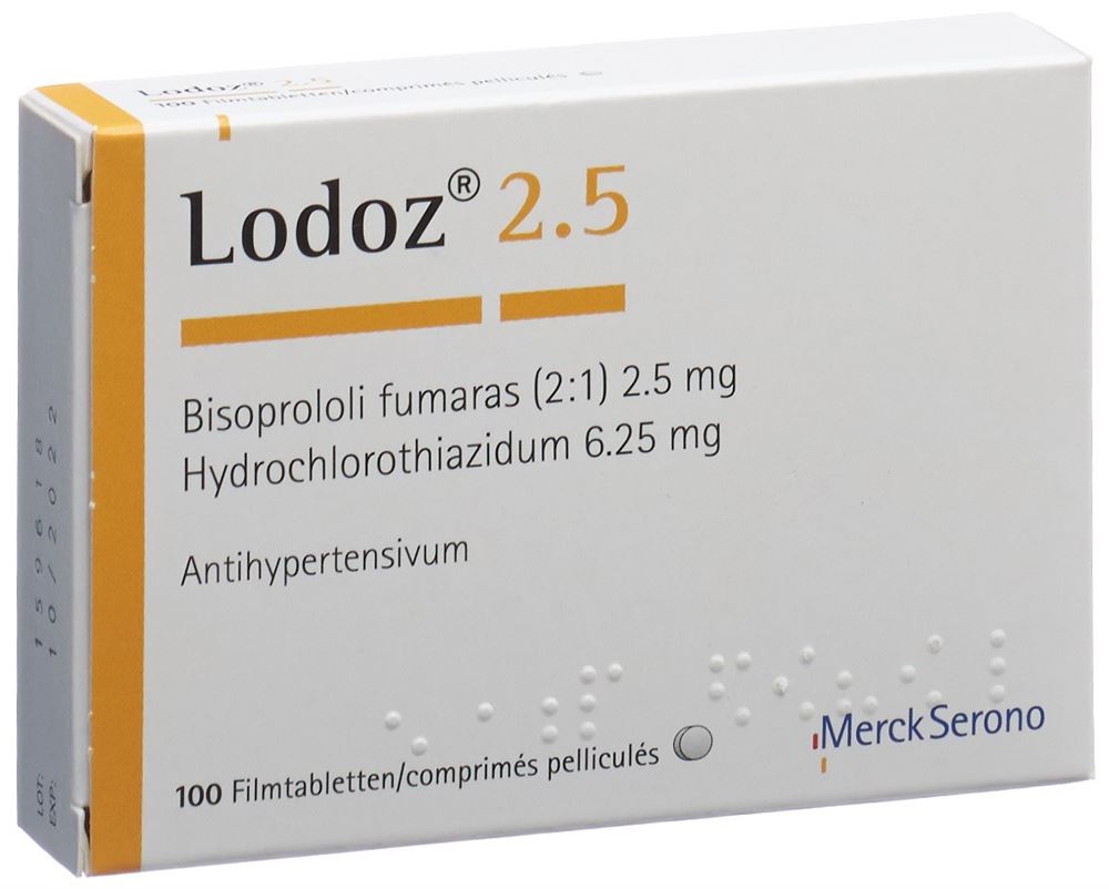 LODOZ 2.5 cpr pell 2.5/6.25mg 100 pce