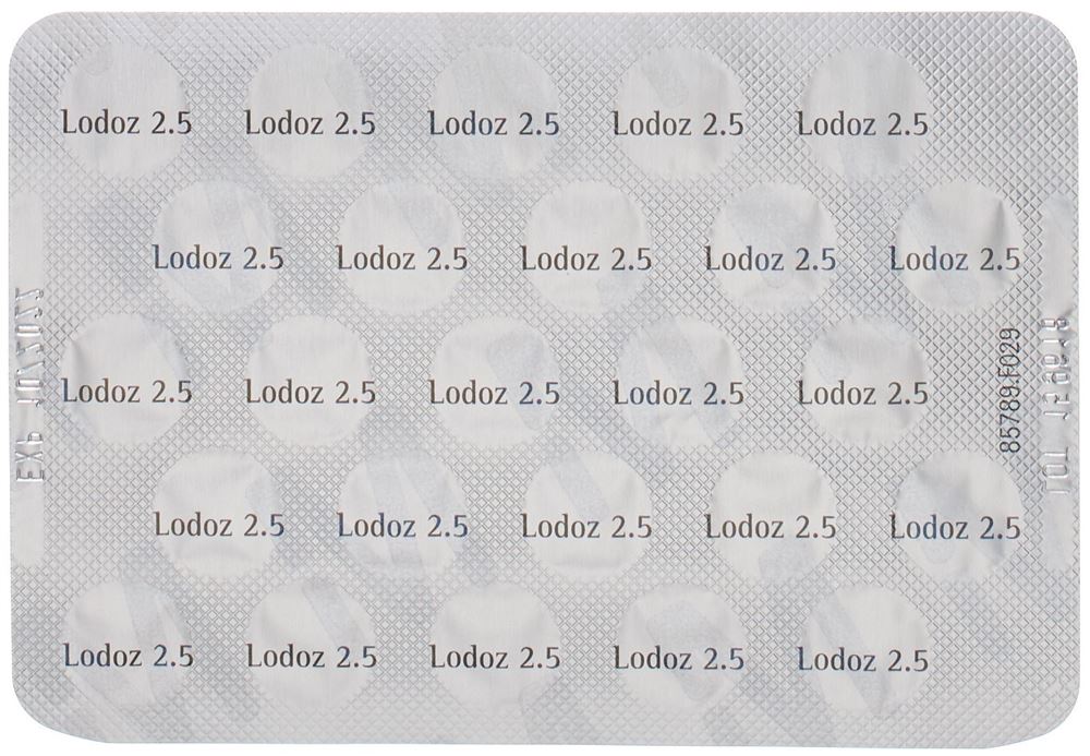 LODOZ 2.5 cpr pell 2.5/6.25mg 100 pce