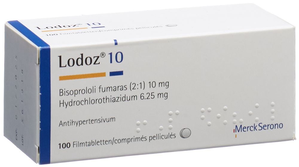 LODOZ 10 cpr pell 10/6.25mg 100 pce