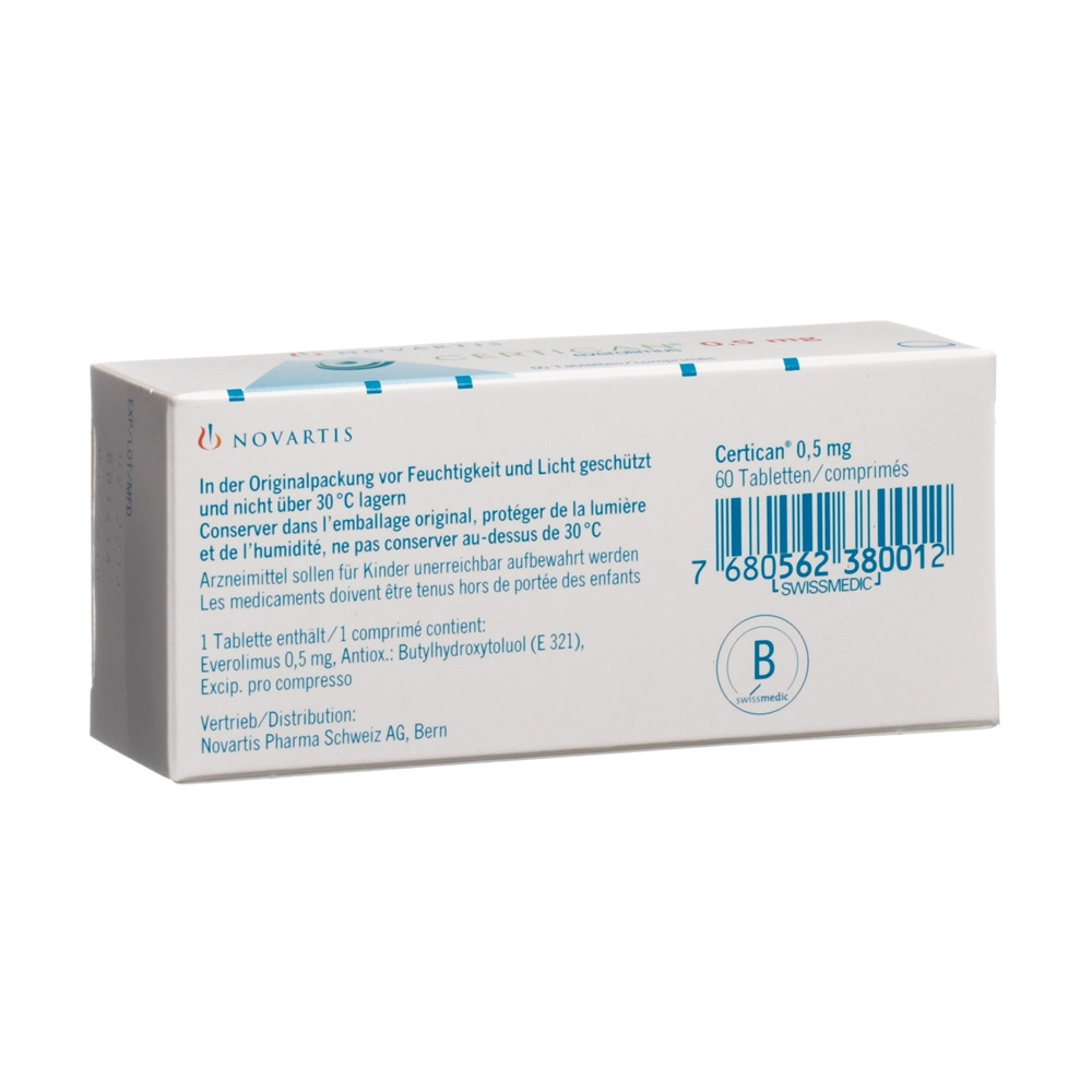 CERTICAN cpr 0.5 mg 6 x 10 pce