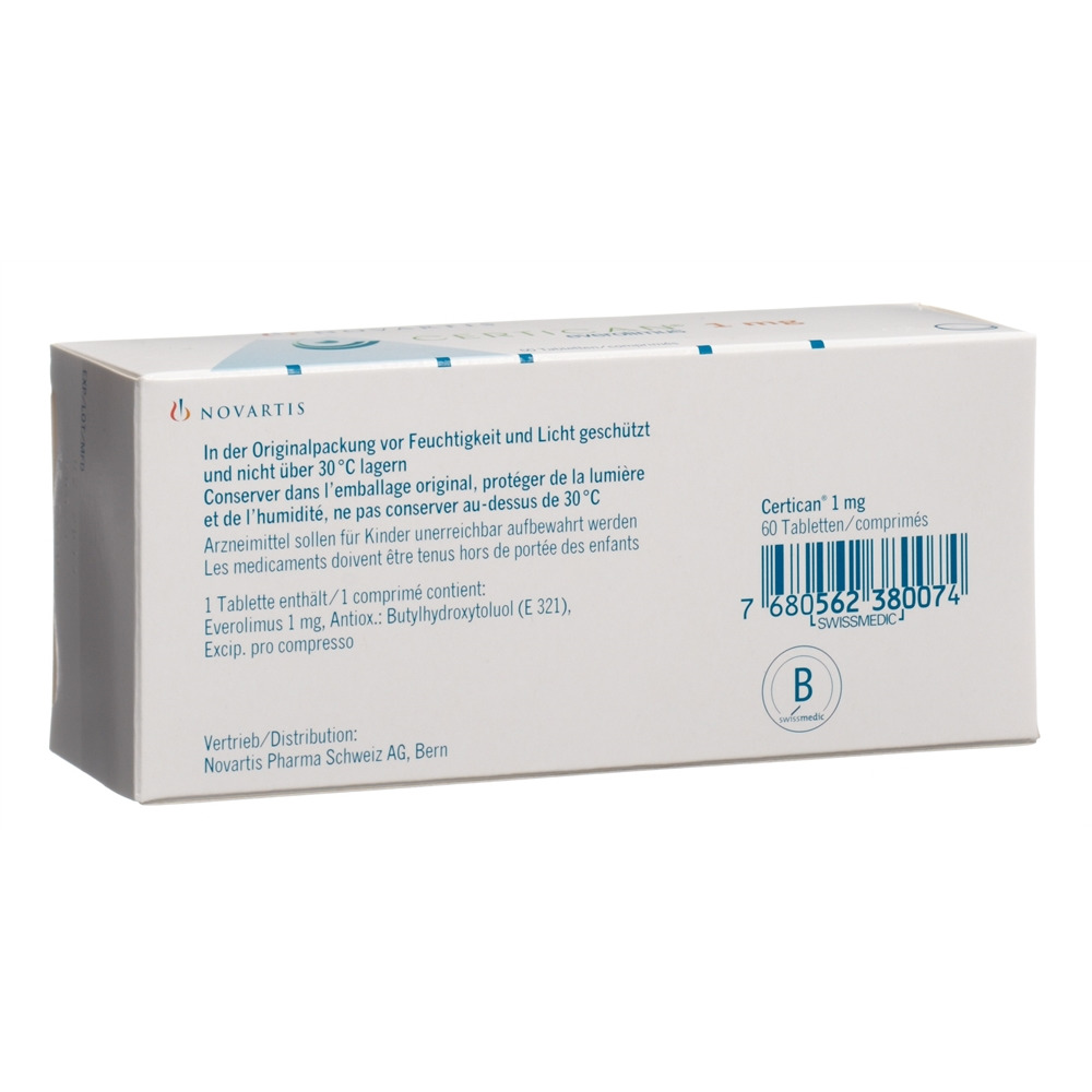 CERTICAN cpr 1 mg 6 x 10 pce