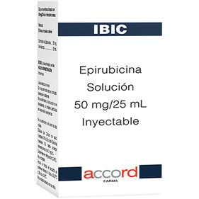EPIRUBICINE Sandoz 50 mg/25ml flac 25 ml