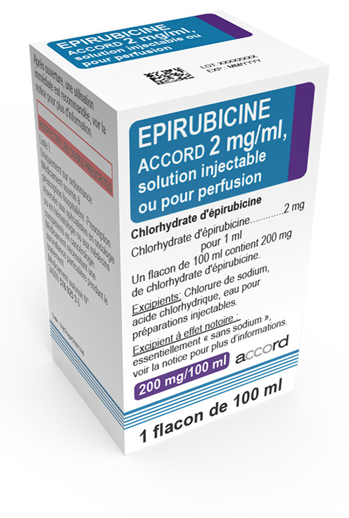 EPIRUBICINE Sandoz 100 mg/50ml flac 50 ml