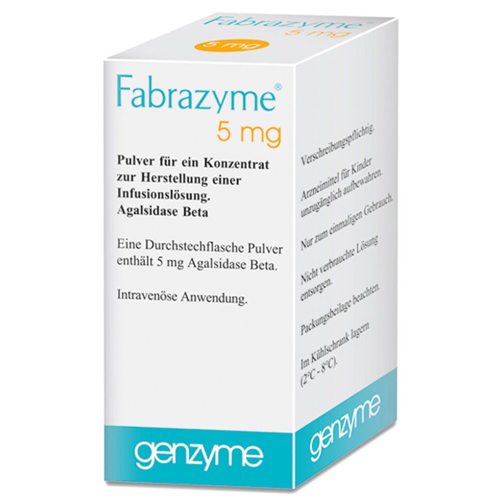 Fabrazyme 5 mg, poudre pour solution à diluer pour perfusion