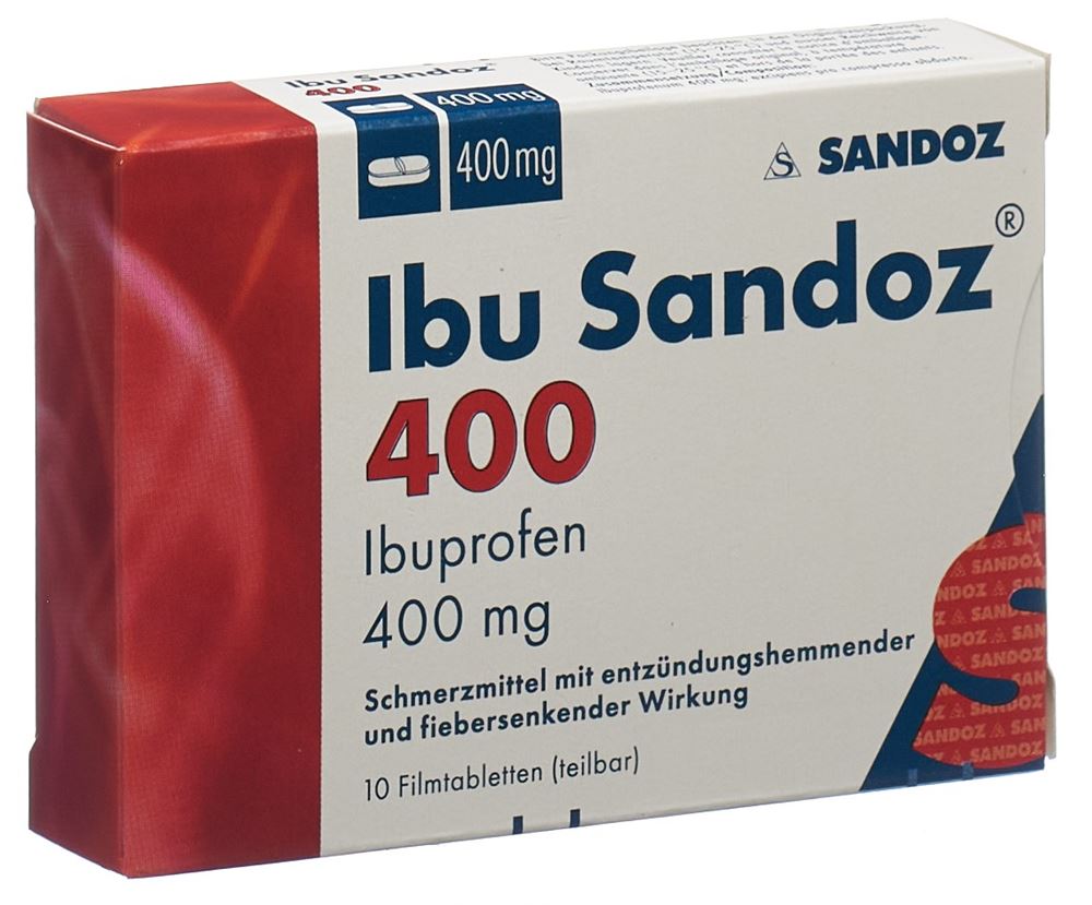 IBU Sandoz cpr pell 400 mg 10 pce