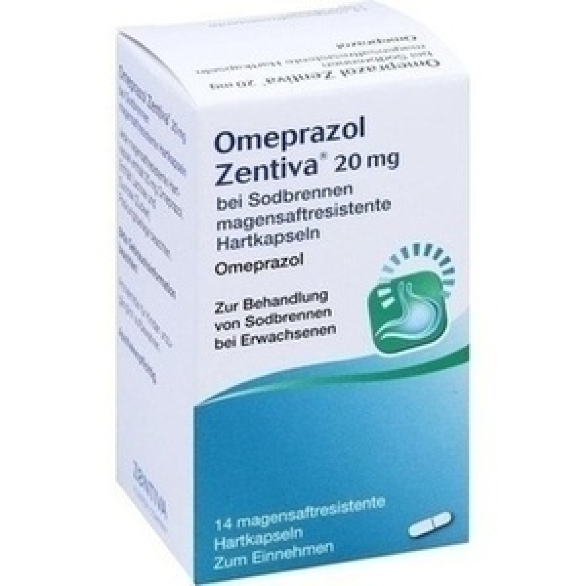 Omeprazol Zentiva 20 mg, Filmtabletten