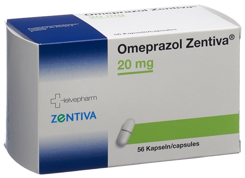Omeprazol Zentiva 20 mg, Filmtabletten