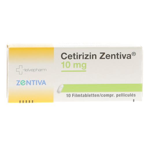 Cetirizin Zentiva 10 mg, Filmtabletten