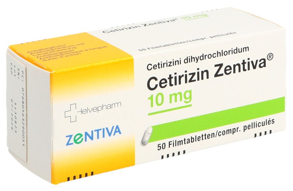 CETIRIZIN Zentiva cpr pell 10 mg 50 pce