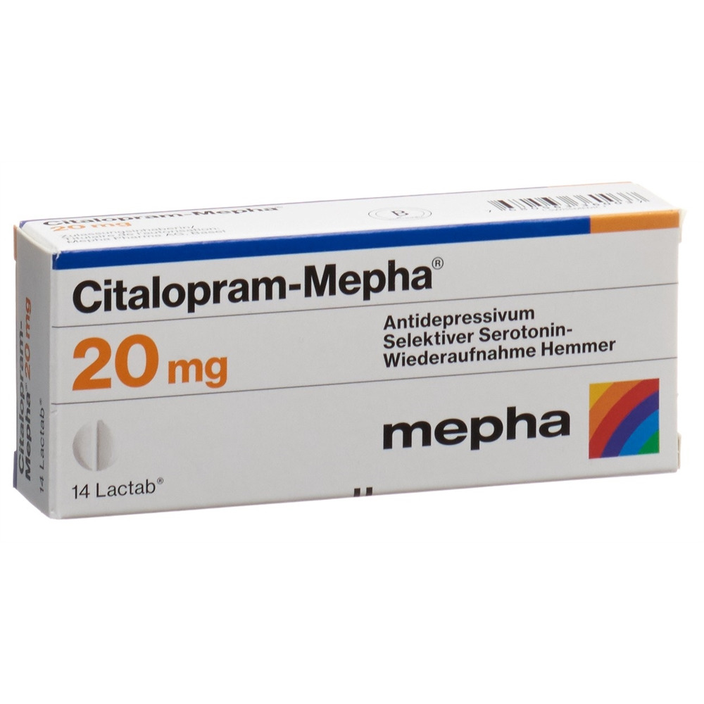 CITALOPRAM Mepha cpr pell 20 mg 14 pce