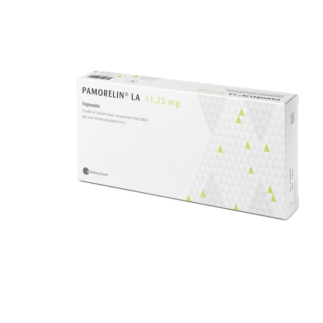 Pamorelin LA 11.25 mg, poudre et solvant pour suspension injectable à libération prolongée