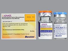 Advate 2000 IE (5 ml), Pulver und Lösungsmittel zur Herstellung einer Injektionslösung