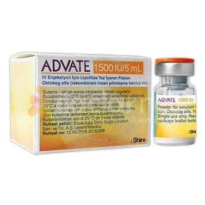 Advate 3000 IE (5 ml), Pulver und Lösungsmittel zur Herstellung einer Injektionslösung