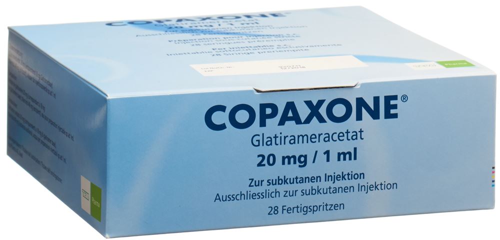 COPAXONE sol inj 20 mg/ml ser pré 28 x 1 ml