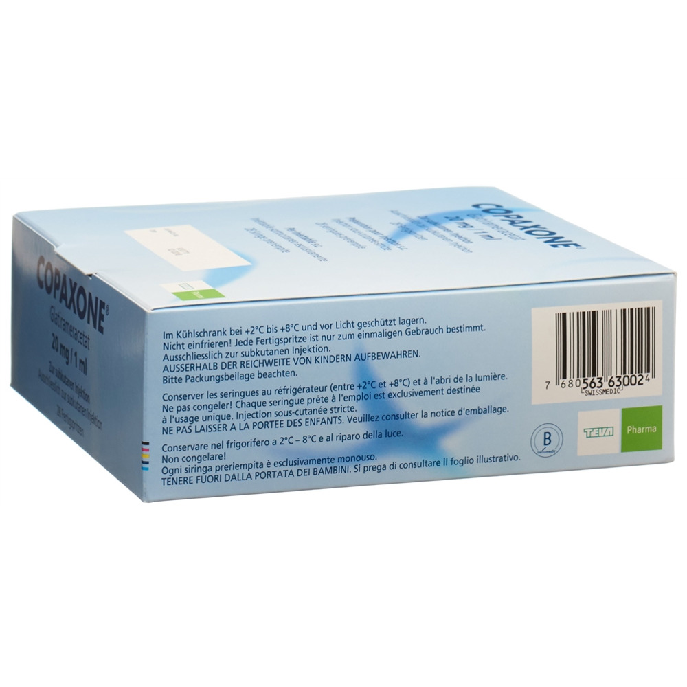 COPAXONE sol inj 20 mg/ml ser pré 28 x 1 ml