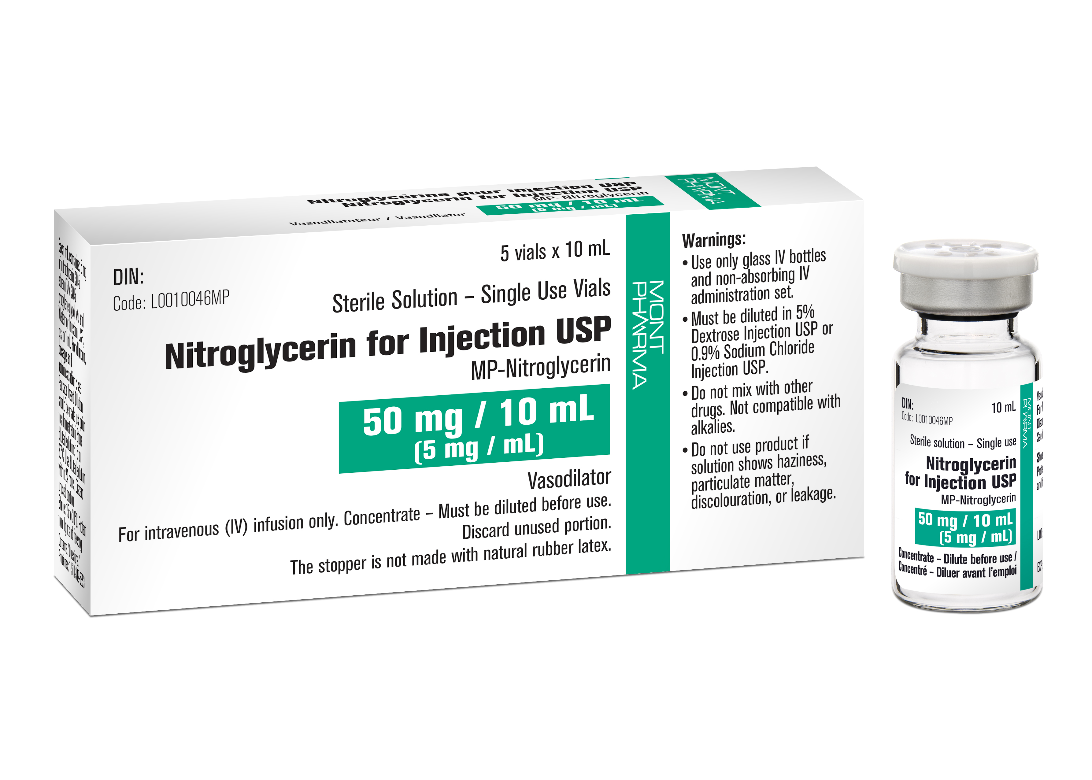 Nitroglycerin Sintetica 0.1 mg/ml, soluzione per infusione