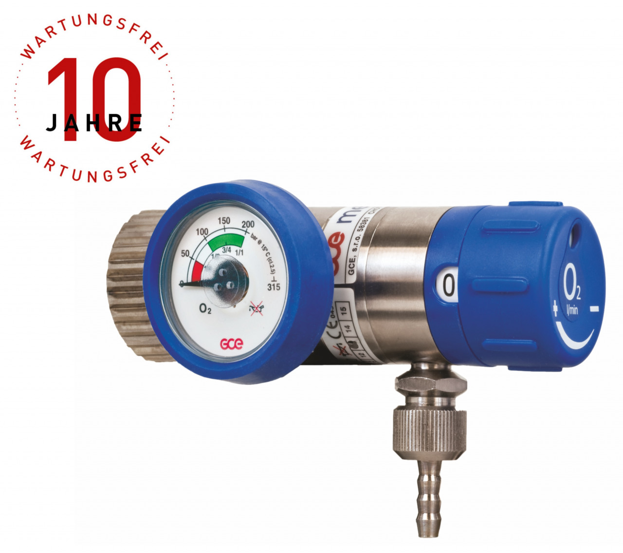 Sauerstoff medizinal Messer, Gas zur medizinischen Anwendung, druckverdichtet