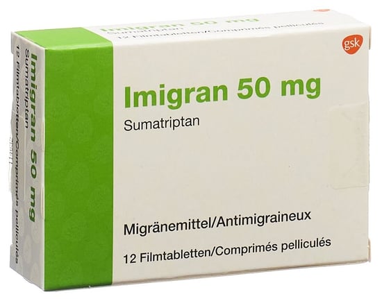IMIGRAN T cpr pell 50 mg 12 pce