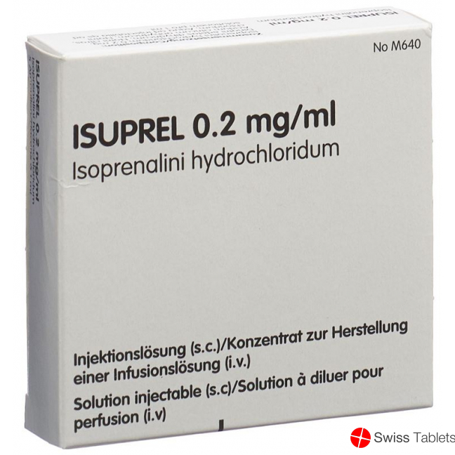 Isuprel, Injektionslösung / Konzentrat zur Herstellung einer Infusionslösung